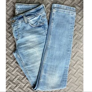 Zara Basic Z1975 Denim Jeans Low Rise Skinny Fit